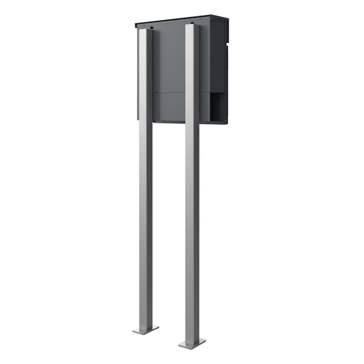Boîte aux lettres sur pied KANT Edition avec porte-journaux - Design Elegance 4 - RAL 7016 gris anthracite