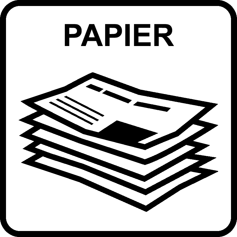 Piktogramm als Lasergravur, grau "Papier" Piktogramm als Lasergravur, grau "Papier"