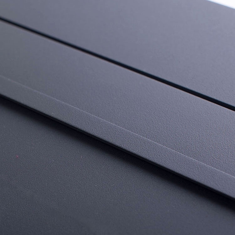 Stainless steel letter slot - RAL 7016 anthracite grey - slot 240x35mm - 300x115mm Stainless steel letter slot - RAL 7016 anthracite grey - slot 240x35mm - 300x115mm