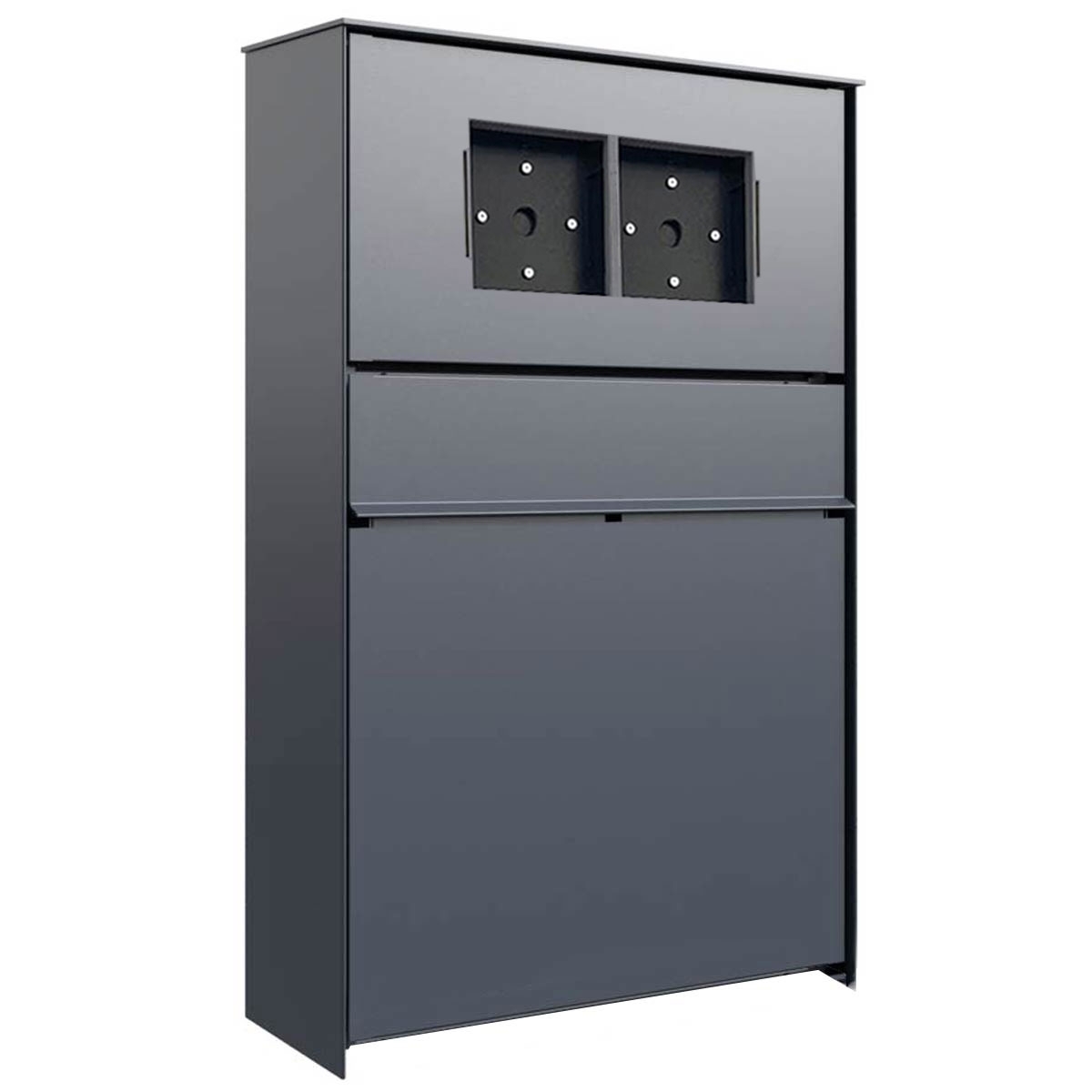 Design surface-mounted letterbox GOETHE AP - RAL of your choice - LOXONE Intercom 2x1 prepared Design surface-mounted letterbox GOETHE AP - RAL of your choice - LOXONE Intercom 2x1 prepared