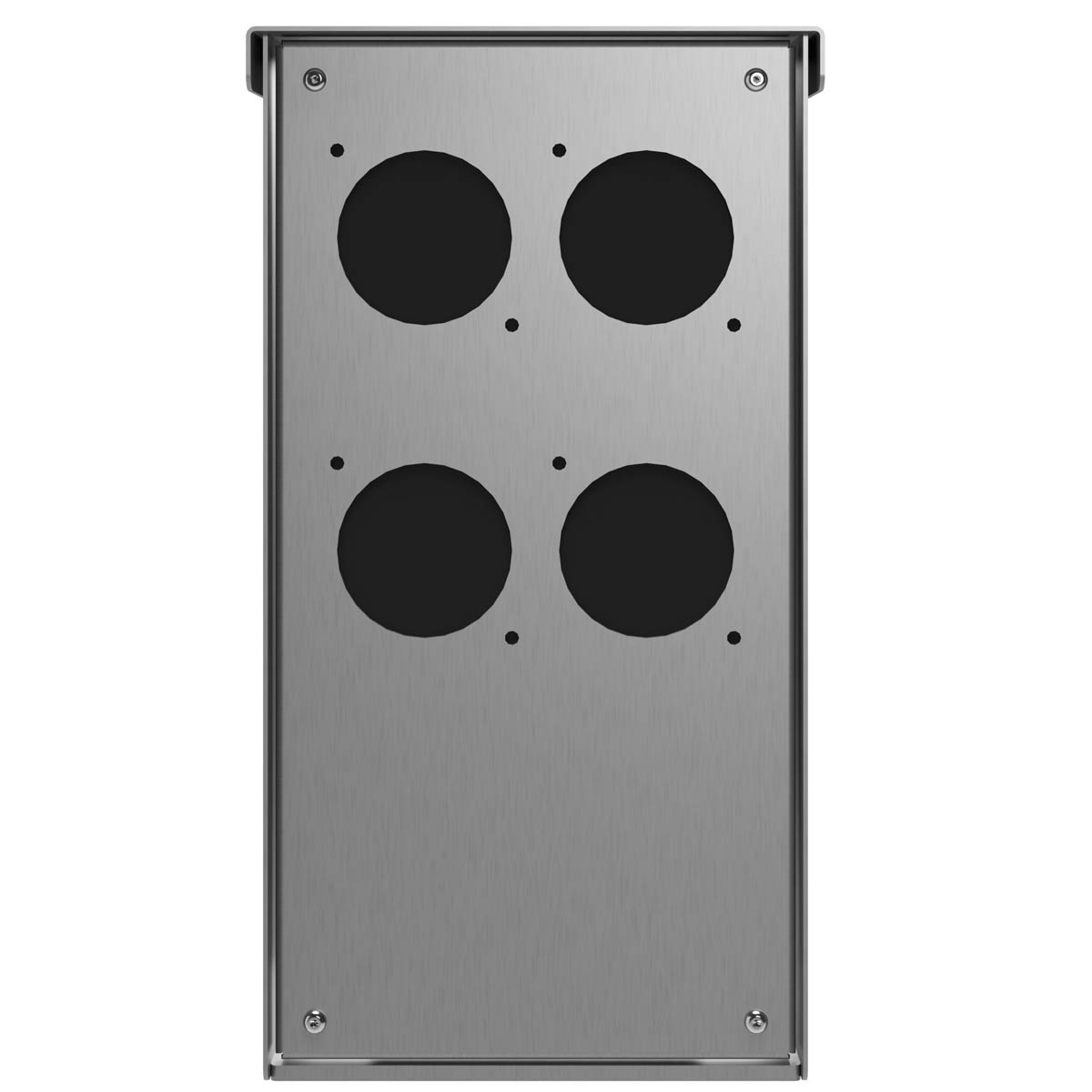 Socket outlet pillar BASIC 372 for floor mounting - prepared - polished V2A stainless steel Socket outlet pillar BASIC 372 for floor mounting - prepared - polished V2A stainless steel