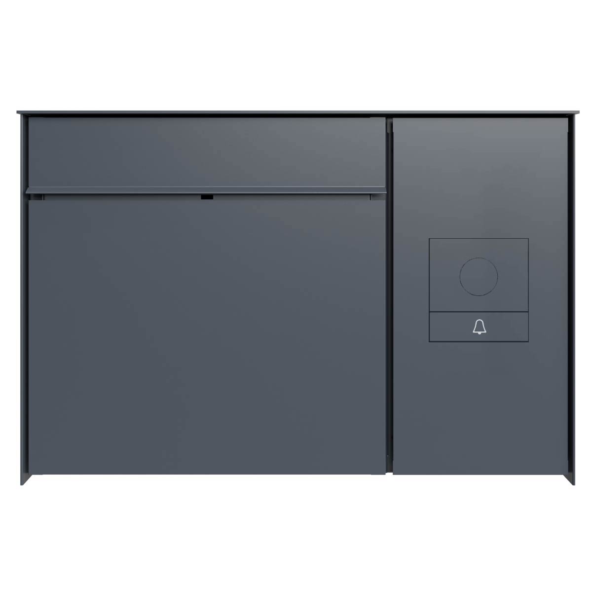 Design Aufputz Briefkasten GOETHE AP seitlich mit GIRA System 106 - RAL nach Wahl - AUDIO Komplettset Design Aufputz Briefkasten GOETHE AP seitlich mit GIRA System 106 - RAL nach Wahl - AUDIO Komplettset