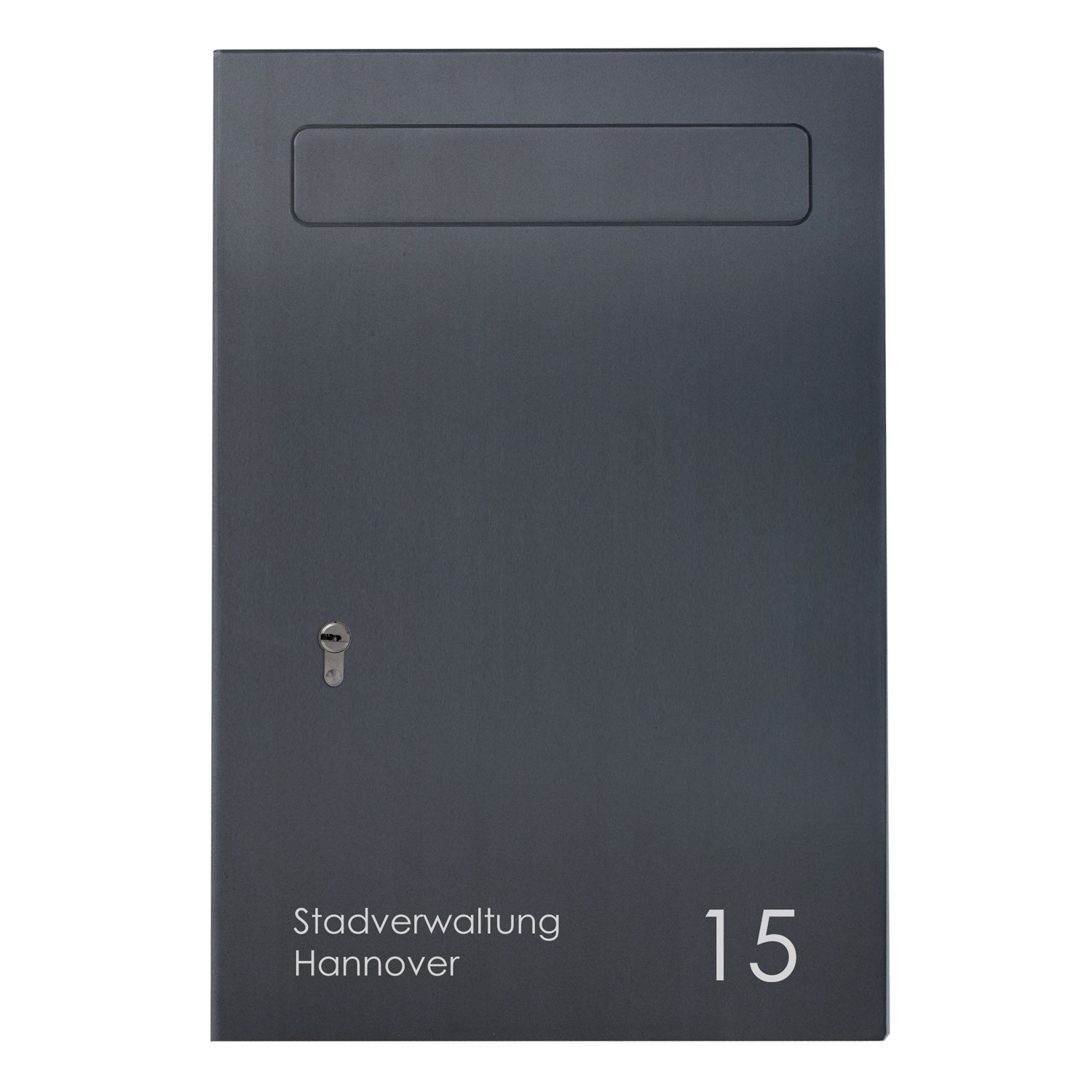 Buzón de seguridad tipo 114 monoforma - acero inoxidable con recubrimiento en polvo - RAL a elegir