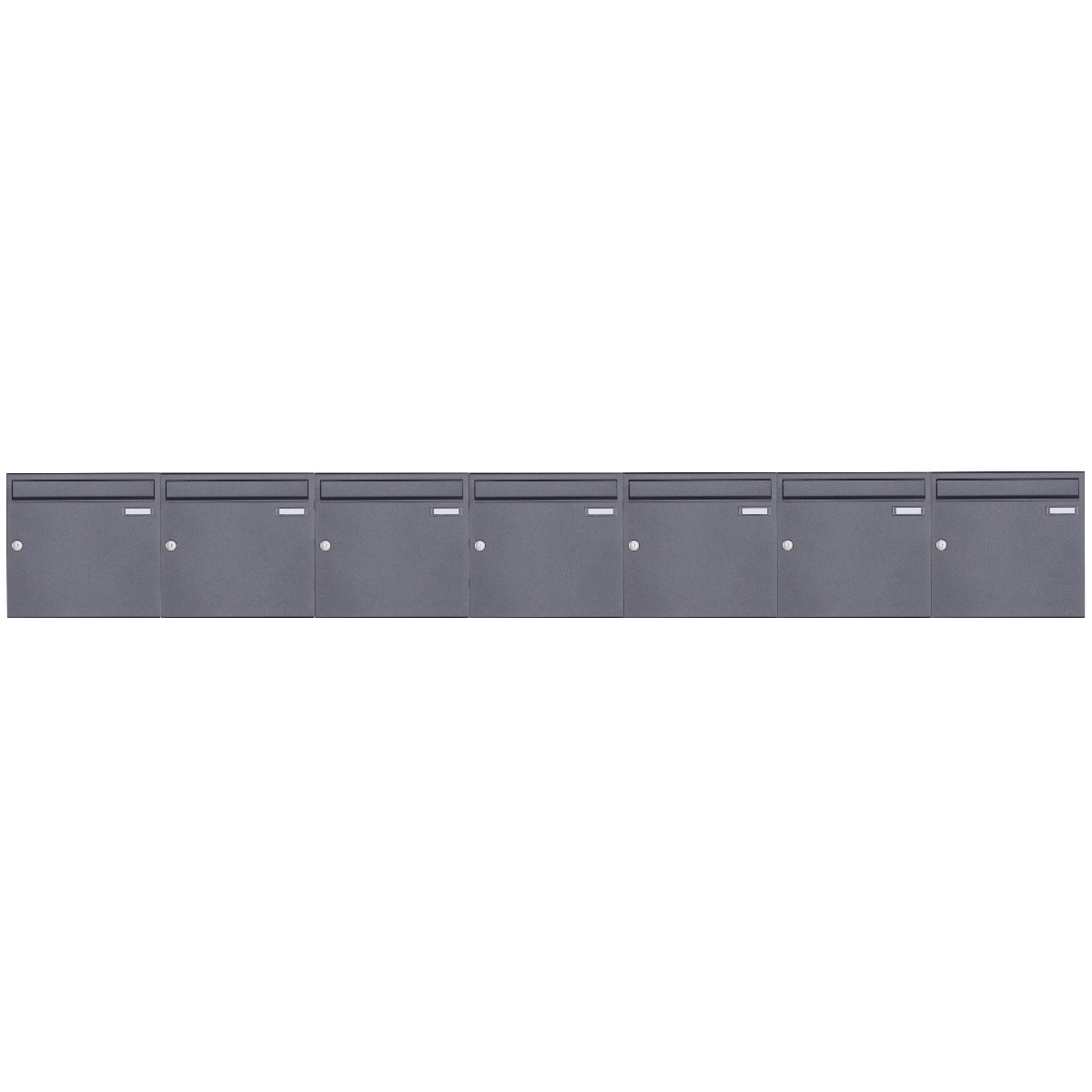 7er 7x1 Aufputz Briefkastenanlage Design BASIC 382A AP - DB703 eisenglimmer 7er 7x1 Aufputz Briefkastenanlage Design BASIC 382A AP - DB703 eisenglimmer
