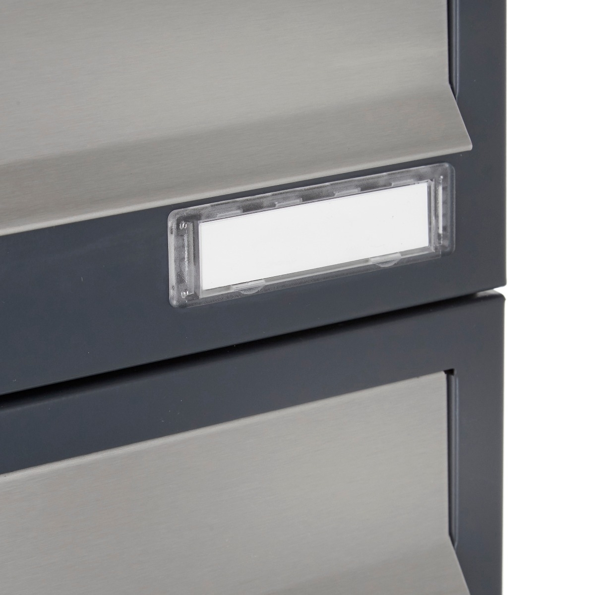3er Aufputz Briefkastenanlage Design BASIC Plus 385 XA 220 - Edelstahl - RAL nach Wahl