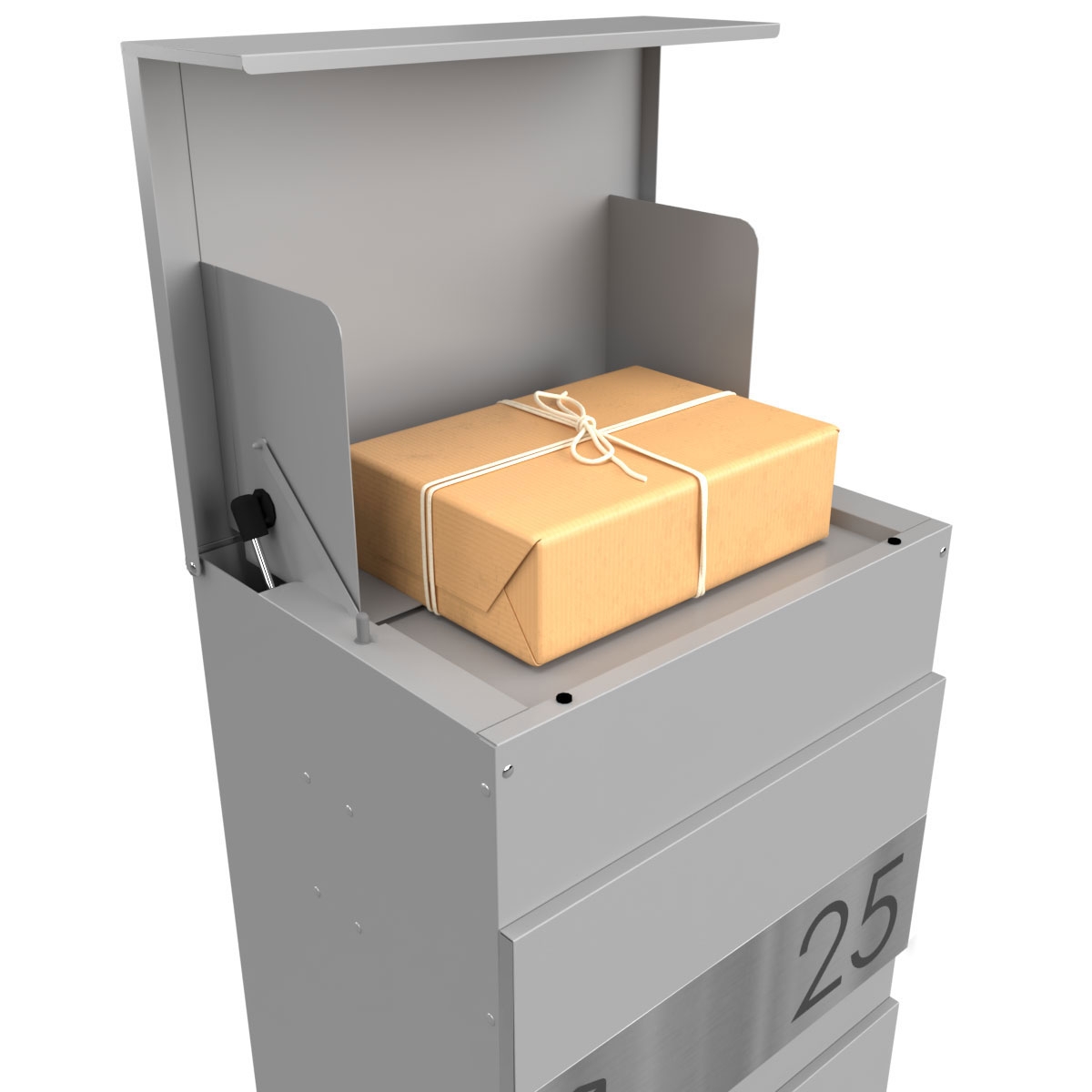 Floor-standing letterbox KLEIST parcel letterbox - RAL 9016 traffic white Floor-standing letterbox KLEIST parcel letterbox - RAL 9016 traffic white