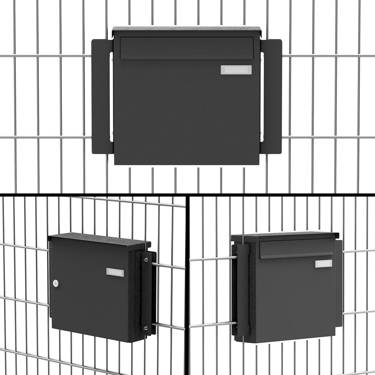 Fissaggio per recinzione a barre 330 mm - RAL Fissaggio per recinzione a barre 330 mm - RAL