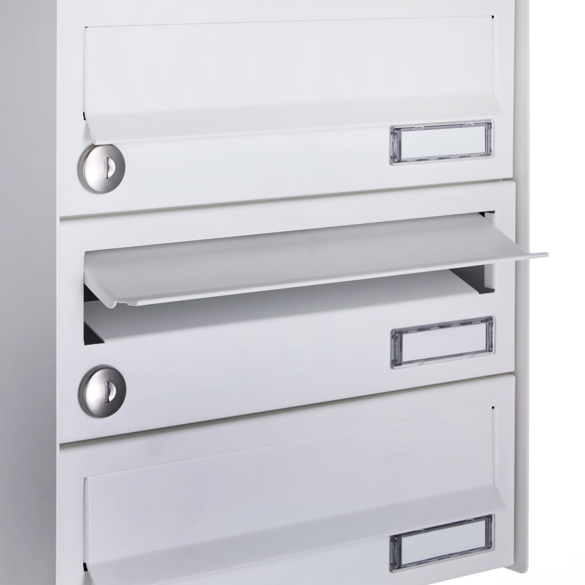 Sistema di scatole a 4 montanti autoportanti Design BASIC 385-9016 ST-R - RAL 9016 bianco traffico