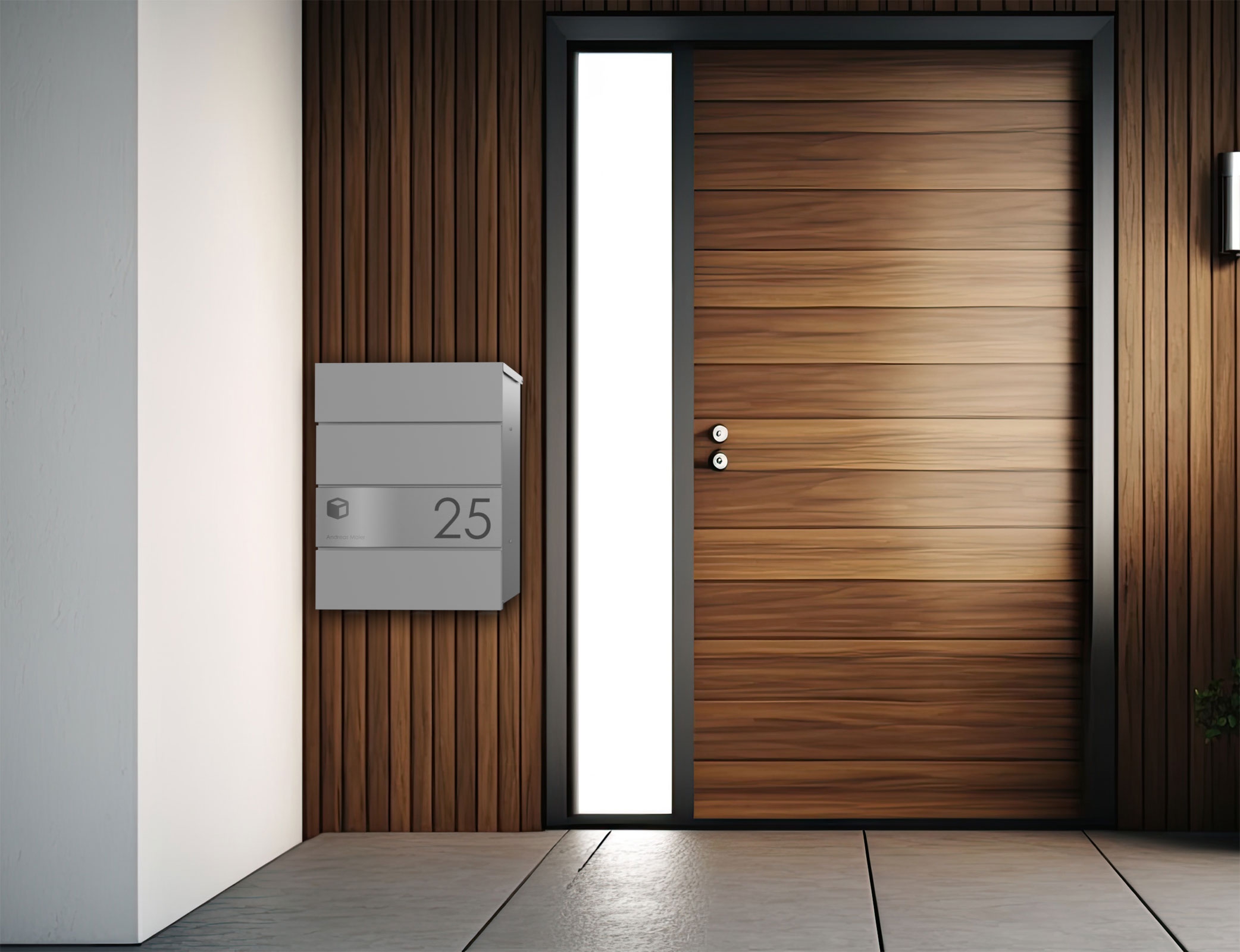 Aufputz Paketbox KANT Edition - Design Elegance 1 - RAL 9007 graualuminium Aufputz Paketbox KANT Edition - Design Elegance 1 - RAL 9007 graualuminium