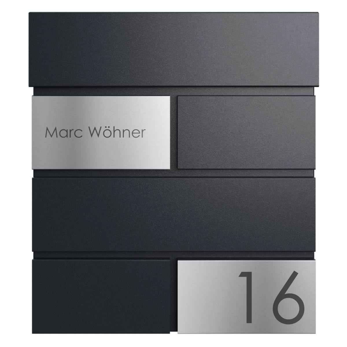 Briefkasten KANT Edition mit Zeitungsfach - Design Elegance 3 - RAL 9005 tiefschwarz Briefkasten KANT Edition mit Zeitungsfach - Design Elegance 3 - RAL 9005 tiefschwarz