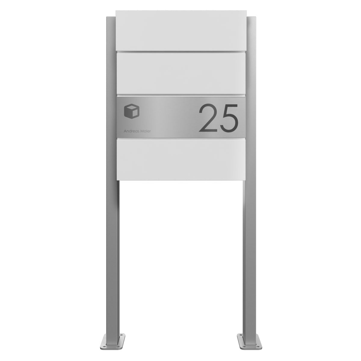 Boîte à paquets indépendante KANT Edition ST-Q - Design Elegance 1 - RAL 9016 blanc signalisation Boîte à paquets indépendante KANT Edition ST-Q - Design Elegance 1 - RAL 9016 blanc signalisation