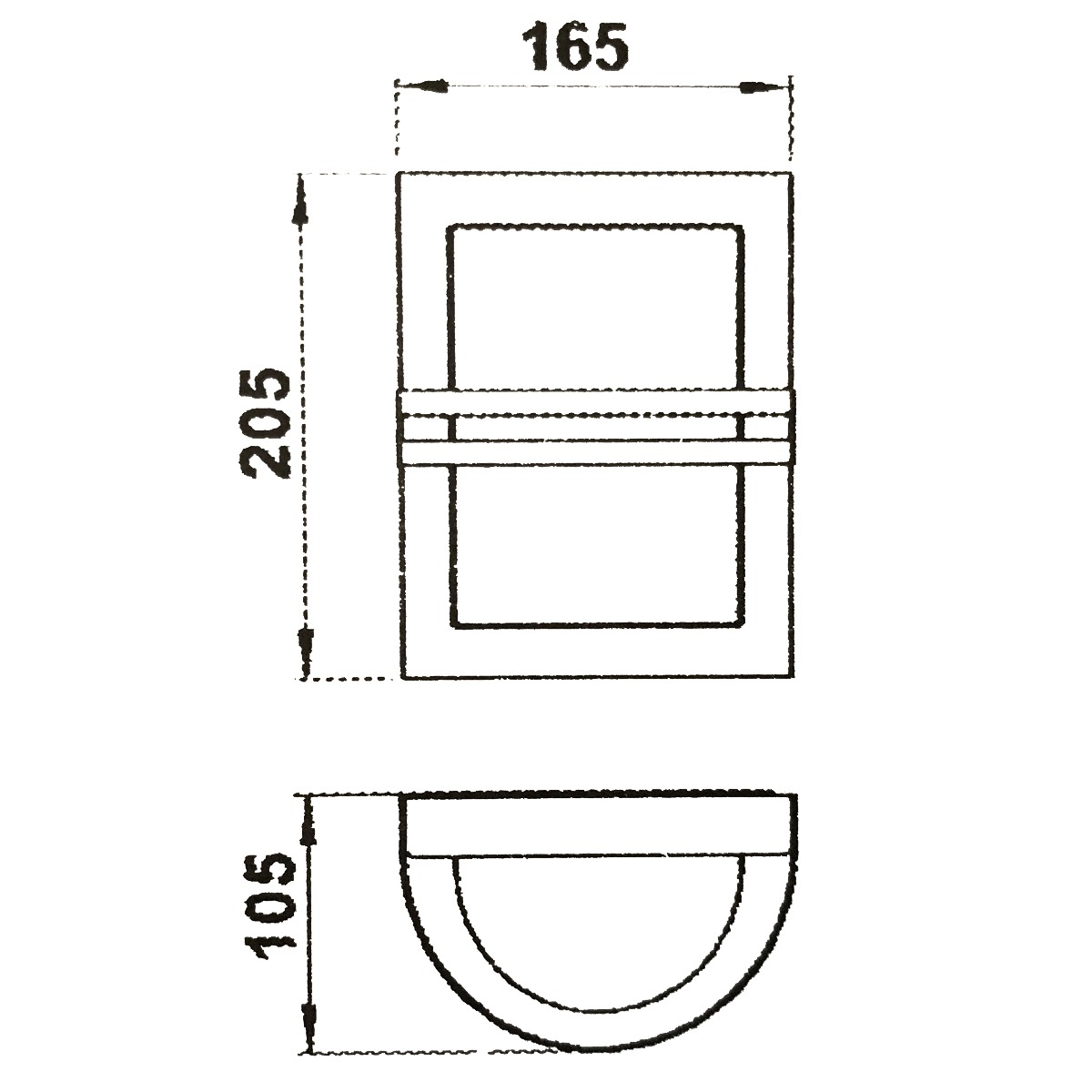 f6aedd69a024aa1a659a7c366ae2c945a86b6010 Wandleuchte PREMIUM 165x205 pulverbeschichtet