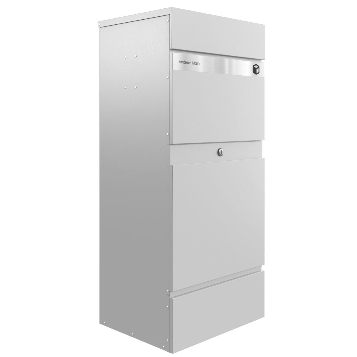 Standbriefkasten Paketbox KLEIST Edition - Design Elegance 2 - RAL 9016 verkehrsweiß Standbriefkasten Paketbox KLEIST Edition - Design Elegance 2 - RAL 9016 verkehrsweiß