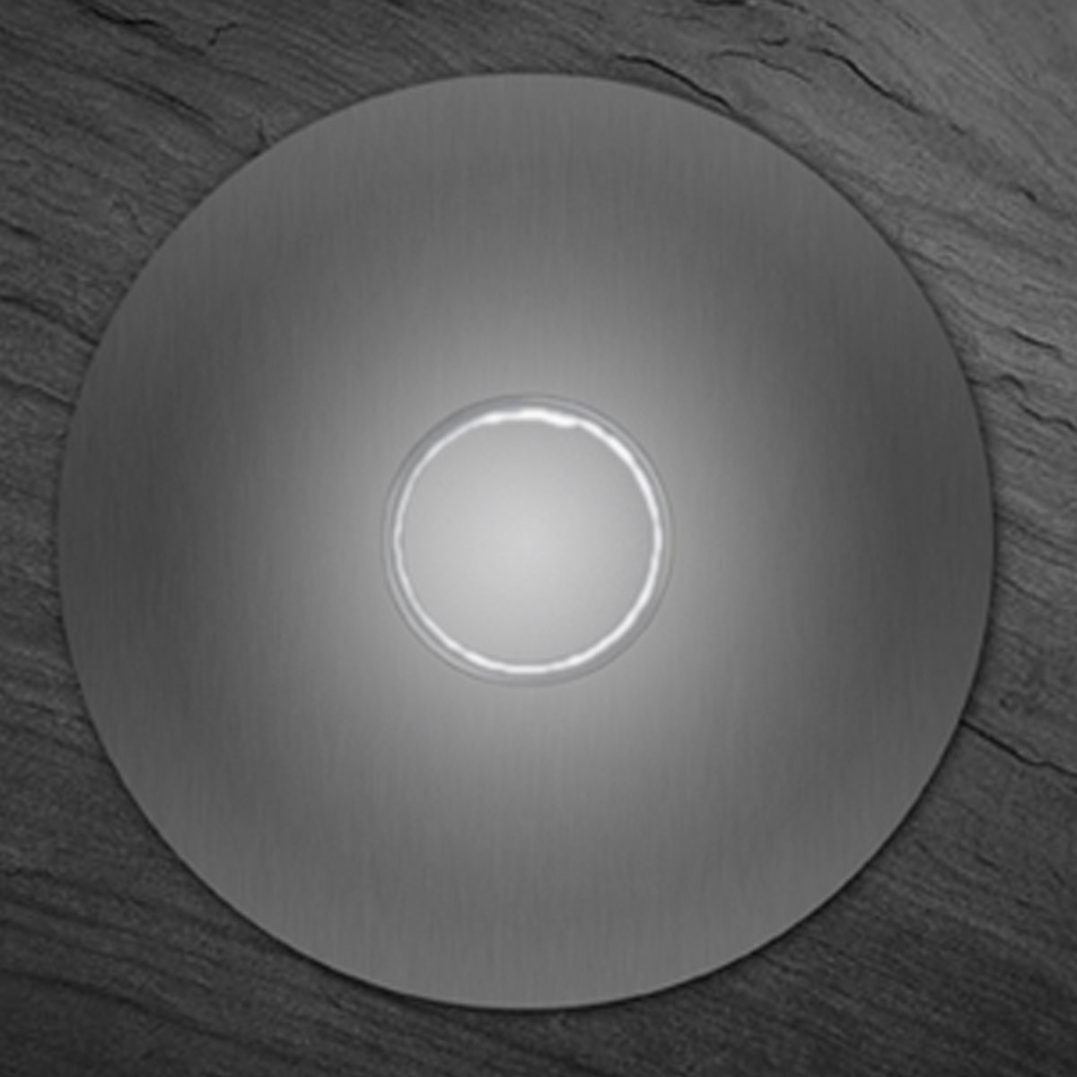67df6f43f8fddbb152b67a3eb6f9beb690deefb8 Bell plate Designer LED - ROUND 100 - polished stainless steel