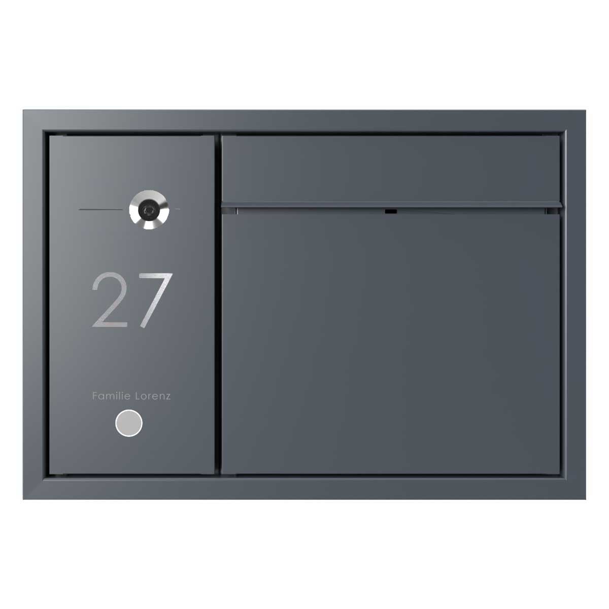 Design flush-mounted letterbox GOETHE UP - RAL of your choice - COMELIT switch on the side - VIDEO complete set Wifi Design flush-mounted letterbox GOETHE UP - RAL of your choice - COMELIT switch on the side - VIDEO complete set Wifi