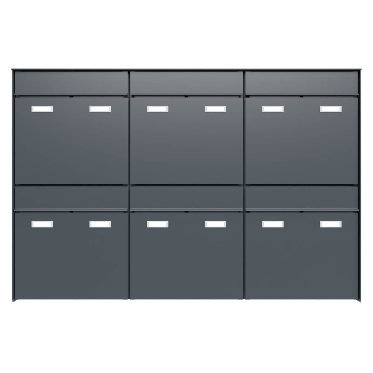 6er 3x2 Design Aufputz Briefkastenanlage GOETHE AP - RAL nach Wahl 6er 3x2 Design Aufputz Briefkastenanlage GOETHE AP - RAL nach Wahl