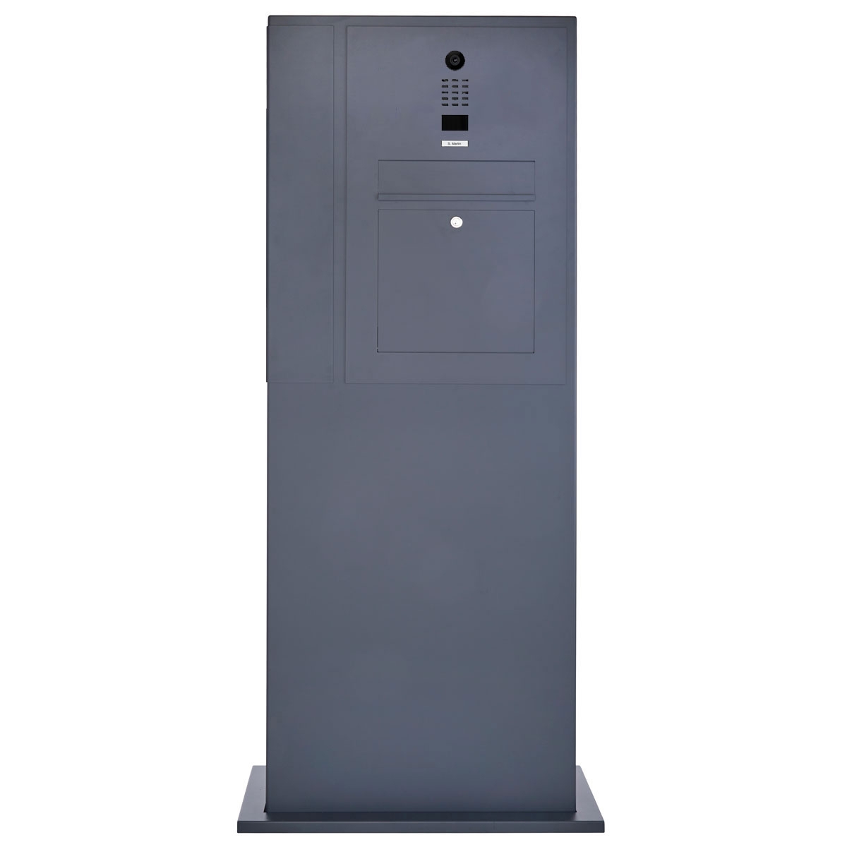 Edelstahl Briefkastensäule Designer BIG EDGE V2 - RAL nach Wahl - DoorBird Video- Sprechanlage Edelstahl Briefkastensäule Designer BIG EDGE V2 - RAL nach Wahl - DoorBird Video- Sprechanlage