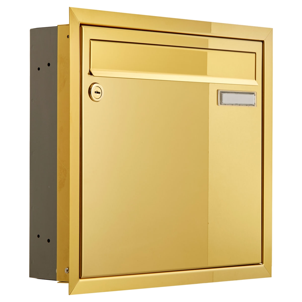 Unterputz Briefkasten CLASSIC 534C - Titanmessing ähnl. Gold - 1 Partei Unterputz Briefkasten CLASSIC 534C - Titanmessing ähnl. Gold - 1 Partei