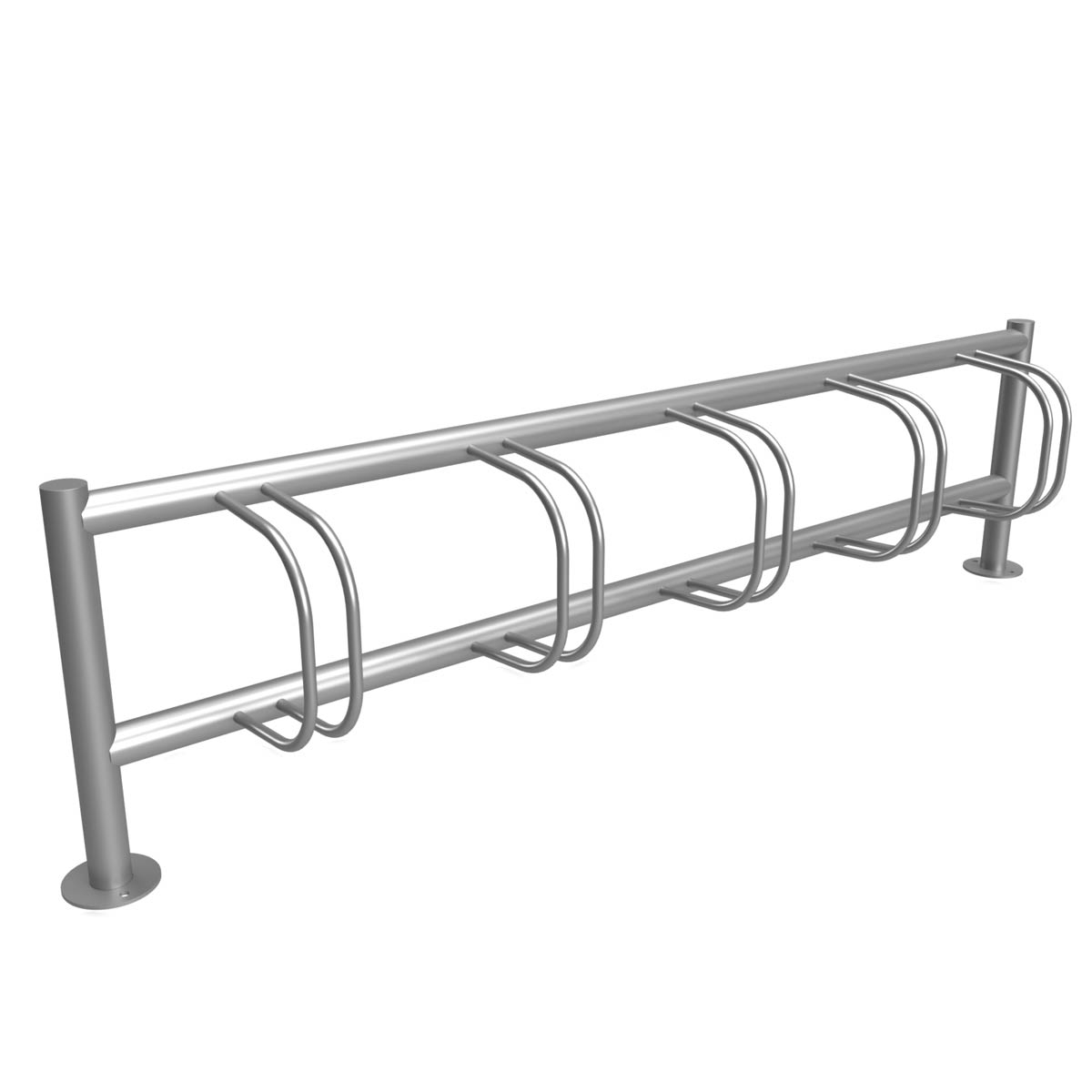 2fe6803f71fabbc2f06285a34a492344e5590d2e Bicycle stand ACHIM - Stainless steel V2A polished - One-sided wheel adjustment