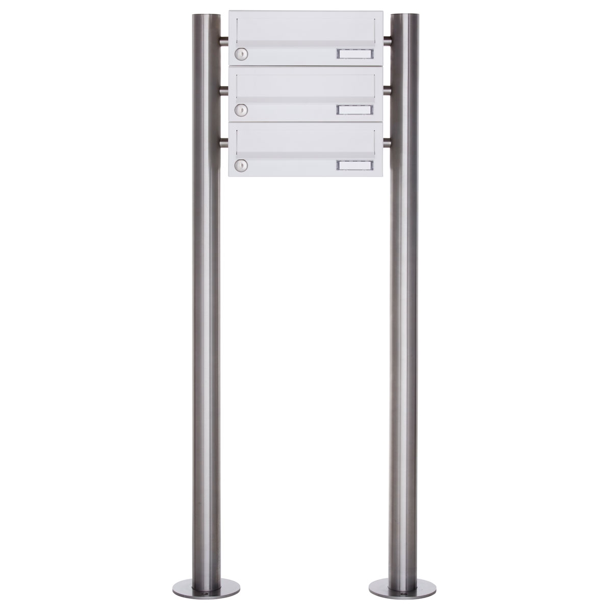 3-post box system free-standing Design BASIC 385-9016 ST-R - RAL 9016 traffic white 3-post box system free-standing Design BASIC 385-9016 ST-R - RAL 9016 traffic white