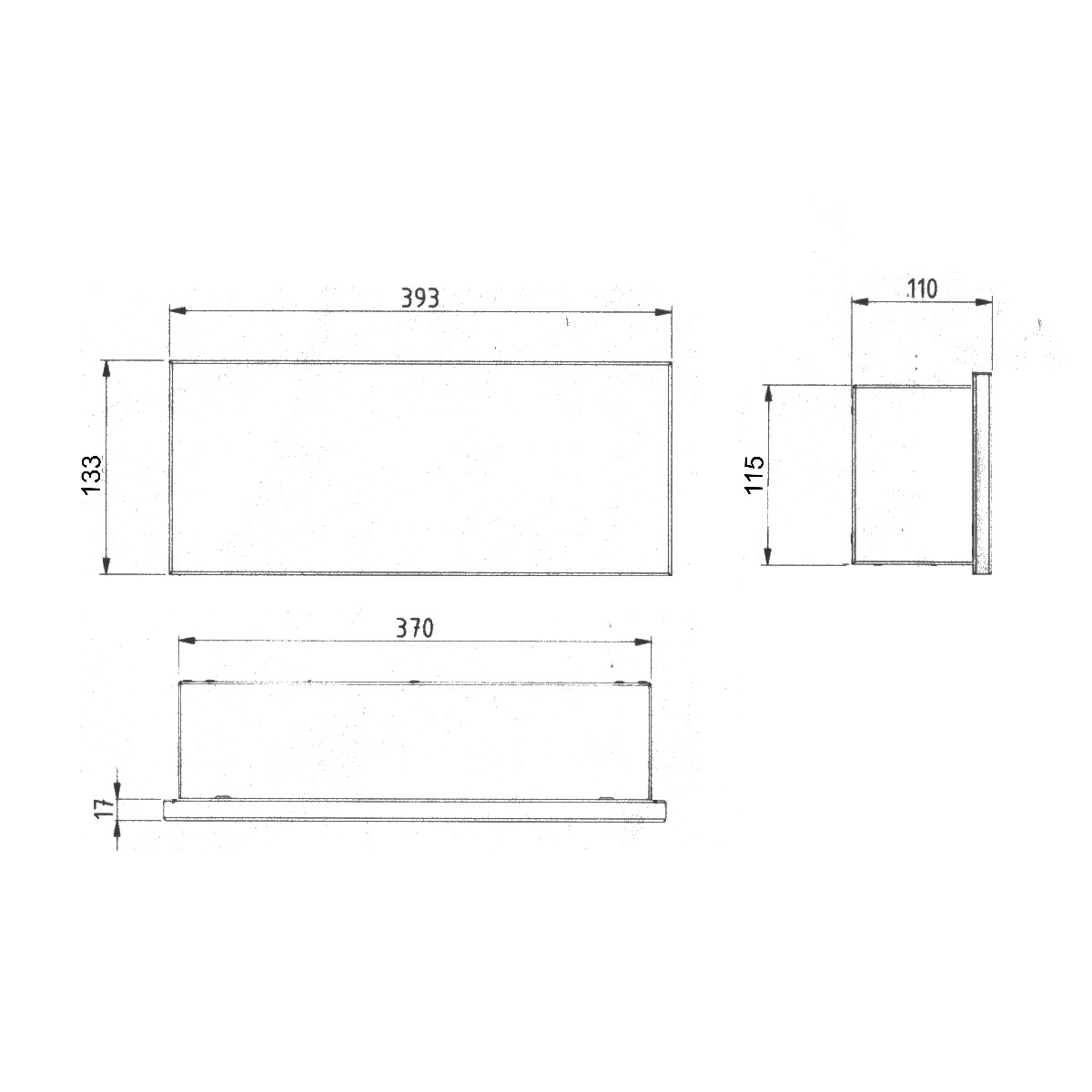 8067ef4e9ffe5b410cbd8b2f808af447551ed202 Design Zeitungsfach Modell 143-7016VA - Edelstahl V4A - RAL 7016 anthrazit-grau
