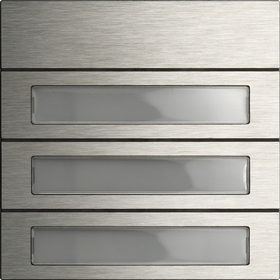 Gira System 106 4-gang call button module with start-up buttons 5539000 Gira System 106 4-gang call button module with start-up buttons 5539000