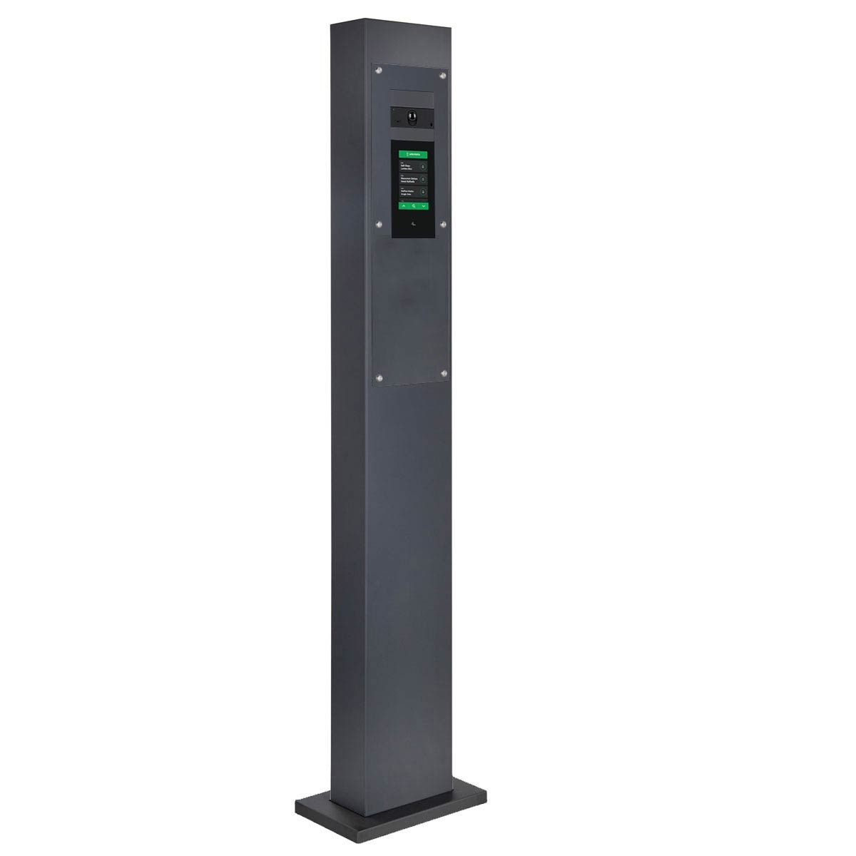 c0196cc278ef6f580da76f0a8ee1b1d81c4a179d Stainless steel video doorbell pedestal designer - RAL of your choice - COMELIT Ultra Touch - complete set