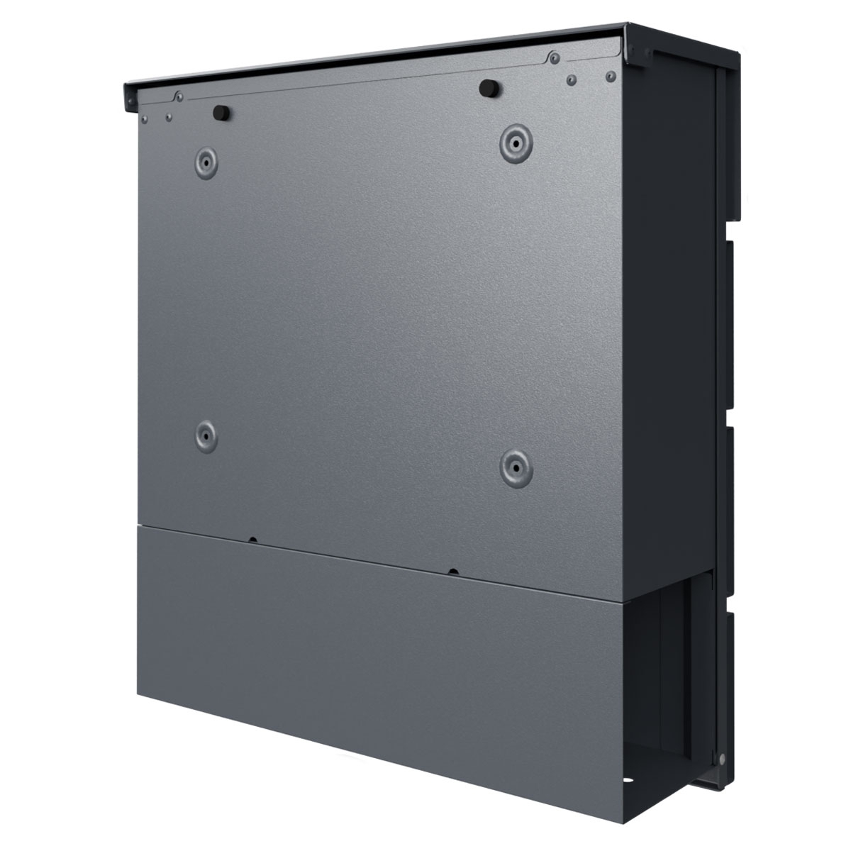 KANT letterbox with newspaper compartment - Design 1 - RAL 7016 anthracite grey KANT letterbox with newspaper compartment - Design 1 - RAL 7016 anthracite grey