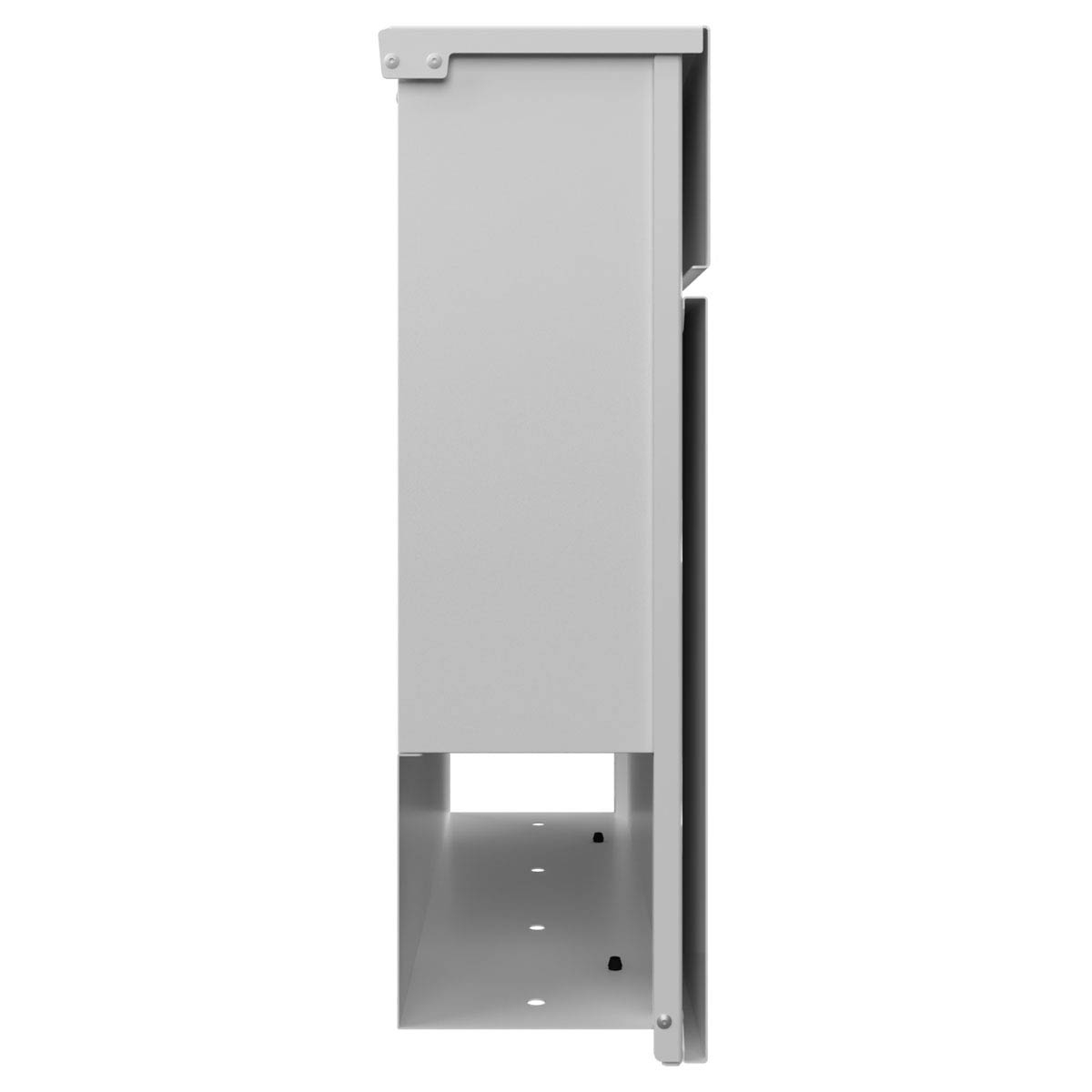 KANT Edition letterbox with newspaper compartment - Elegance 2 design - RAL 9016 traffic white KANT Edition letterbox with newspaper compartment - Elegance 2 design - RAL 9016 traffic white