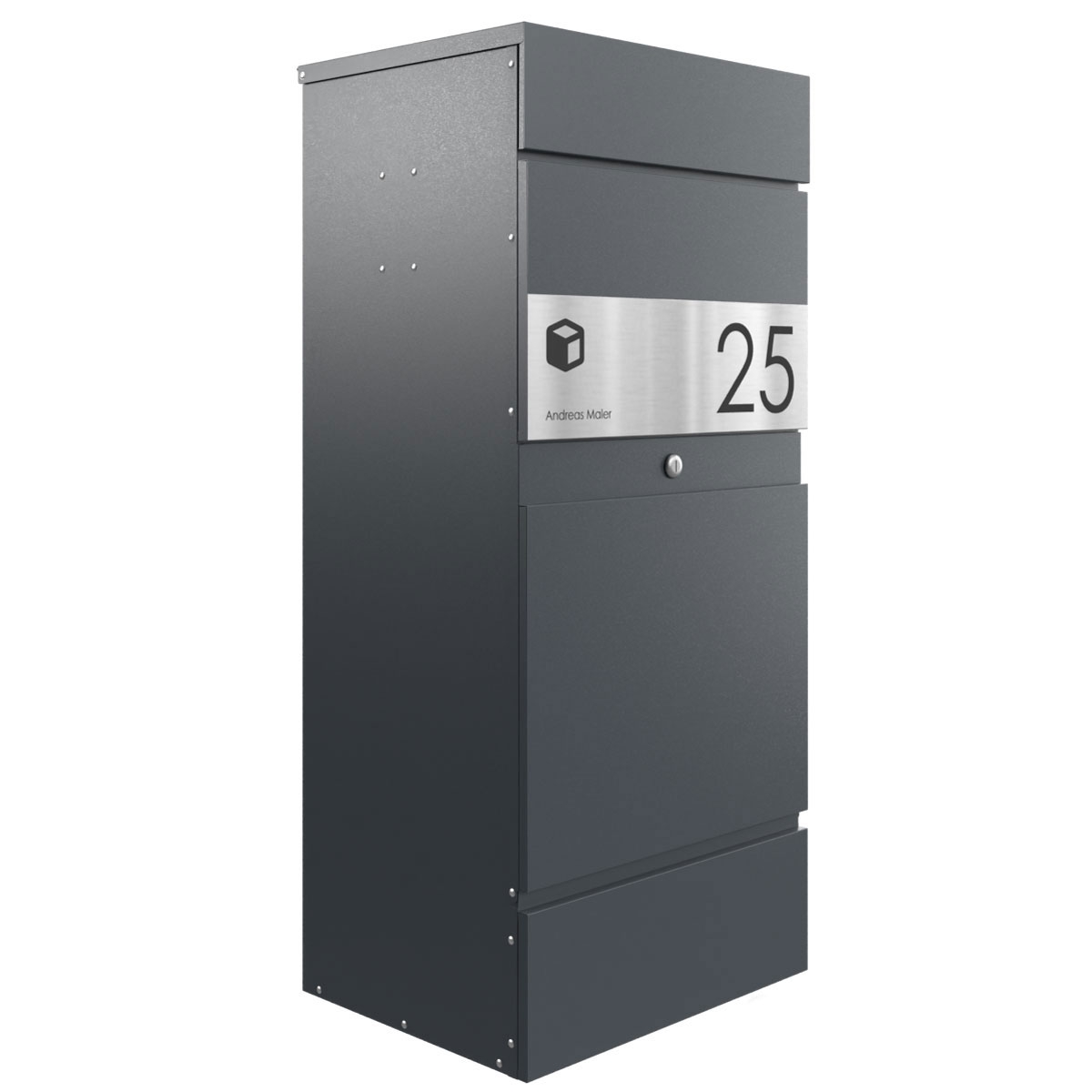 Floor-standing letterbox KLEIST Edition - Design Elegance 1 - RAL 7016 anthracite grey Floor-standing letterbox KLEIST Edition - Design Elegance 1 - RAL 7016 anthracite grey