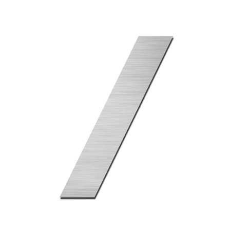 Numero civico V4A in acciaio inox 75 mm, autoadesivo