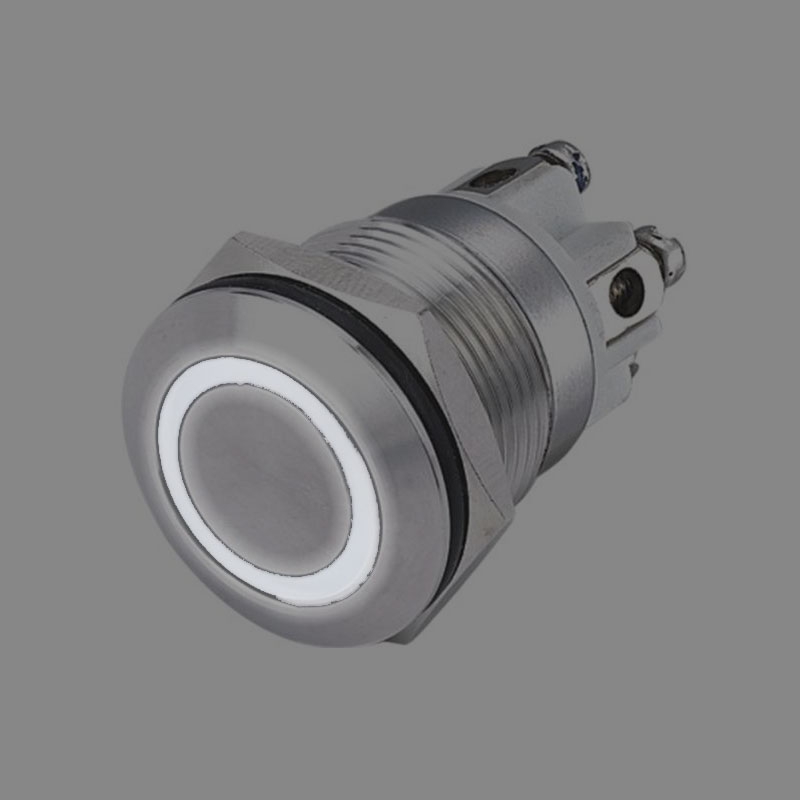 3016b513bcf4da19ea98ad87a4da11aaedd35e37 Pulsador de timbre de acero inoxidable BASIC tipo 4 con anillo luminoso LED