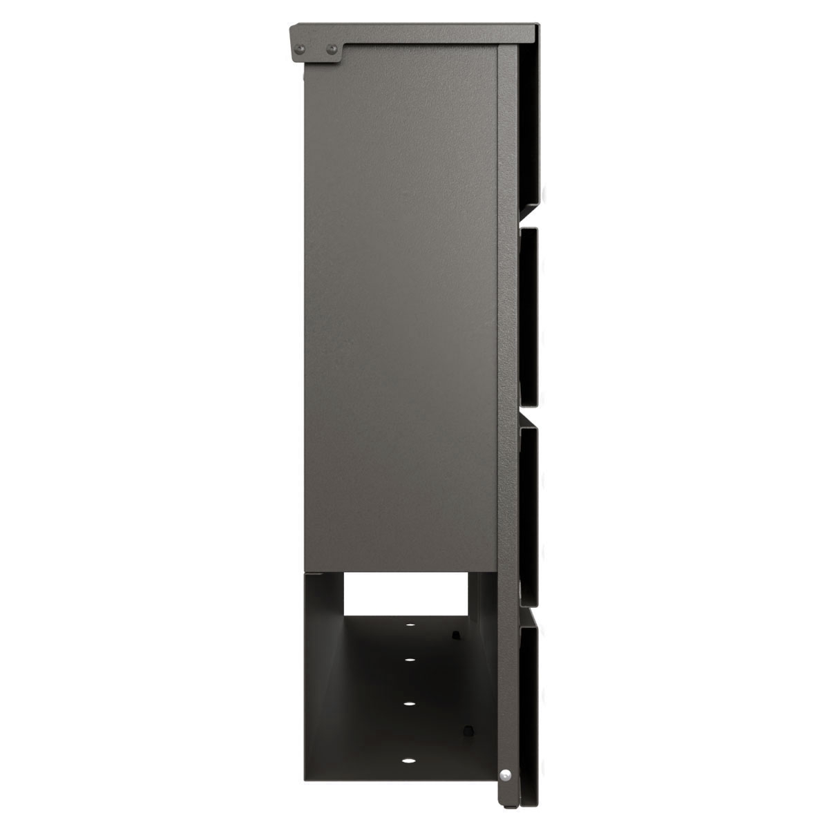 KANT Edition letterbox with newspaper compartment - Elegance 3 design - DB 703 micaceous iron ore KANT Edition letterbox with newspaper compartment - Elegance 3 design - DB 703 micaceous iron ore