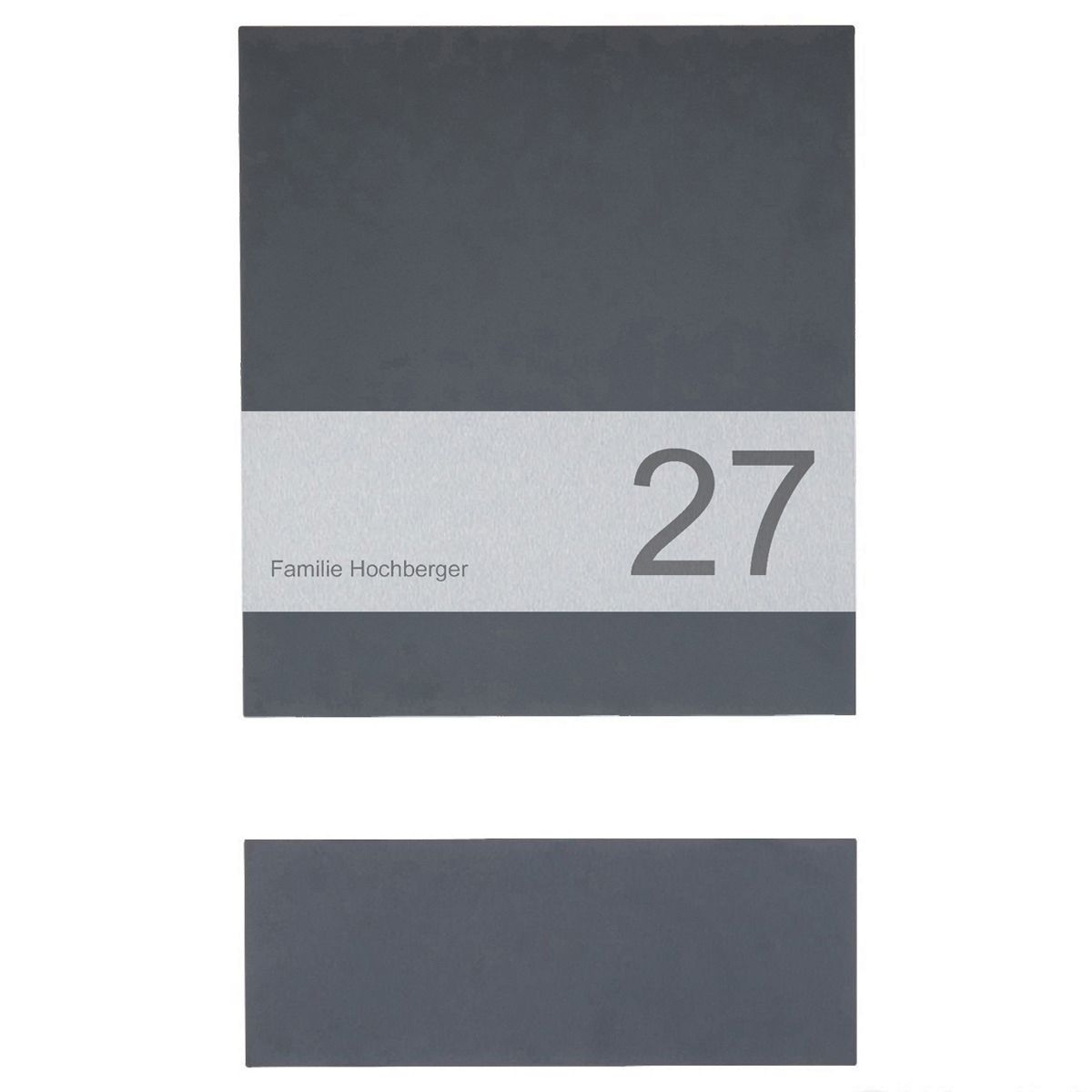 Design Briefkasten SCHILLER MEDIUM VARS - RAL Farbe mit Edelstahlapplikation Design Briefkasten SCHILLER MEDIUM VARS - RAL Farbe mit Edelstahlapplikation