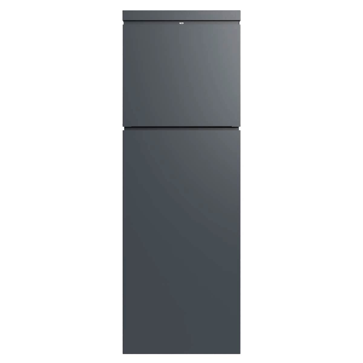 Designerska skrzynka na listy na cokole BRENTANO® - RAL 7016 szary antracytowy Designerska skrzynka na listy na cokole BRENTANO® - RAL 7016 szary antracytowy
