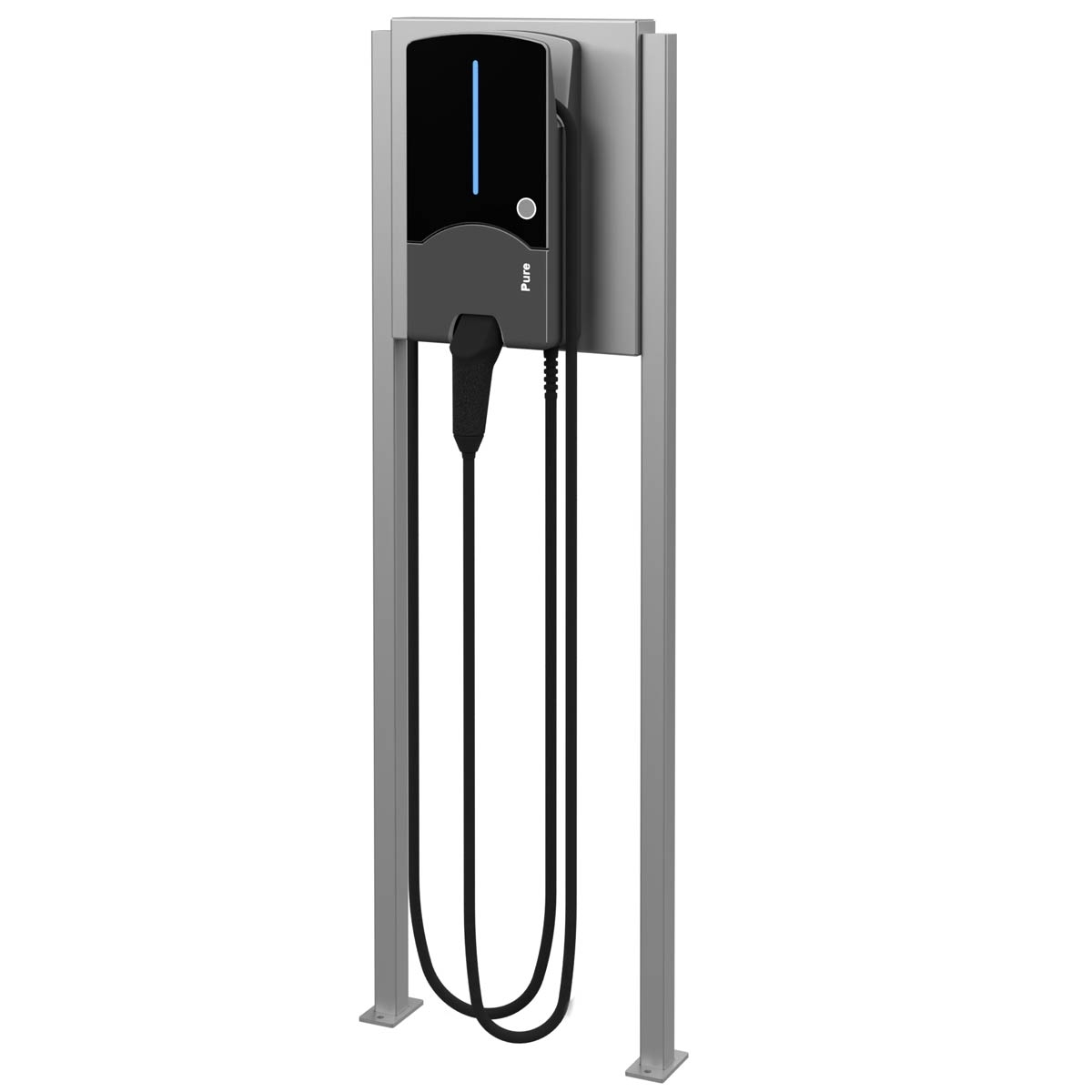 3d11cb6d33864c102a67063d46eddcfd90907dff Stainless steel pedestal BASIC 605 ST-Q - Wallbox prepared - polished stainless steel
