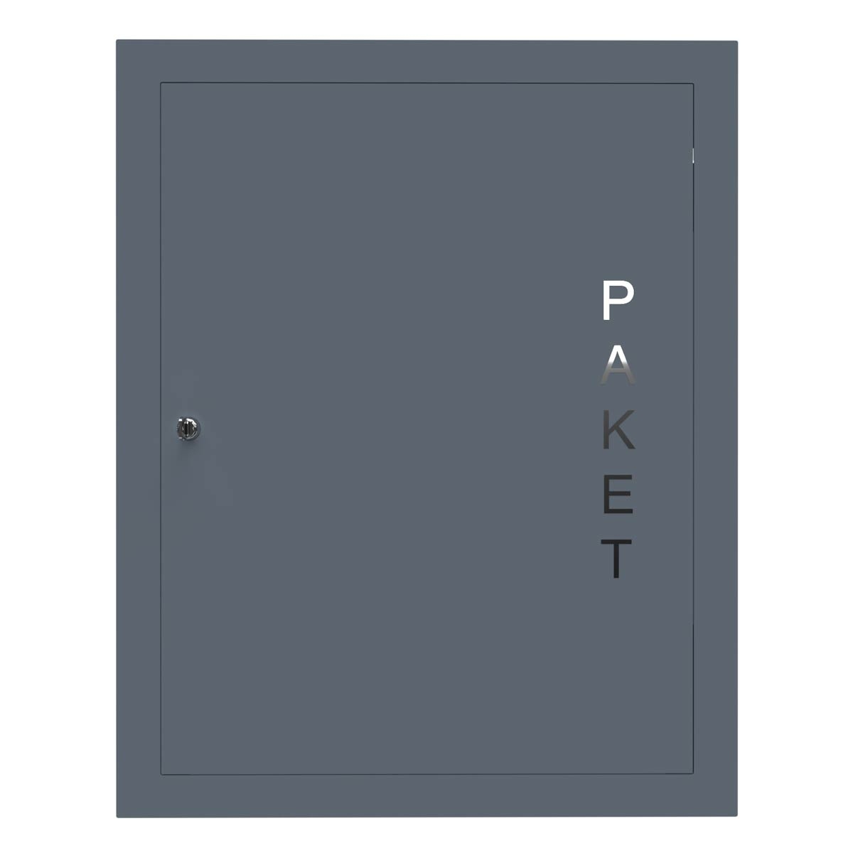 Stainless steel flush-mounted parcel box Designer BIG - RAL of your choice Stainless steel flush-mounted parcel box Designer BIG - RAL of your choice