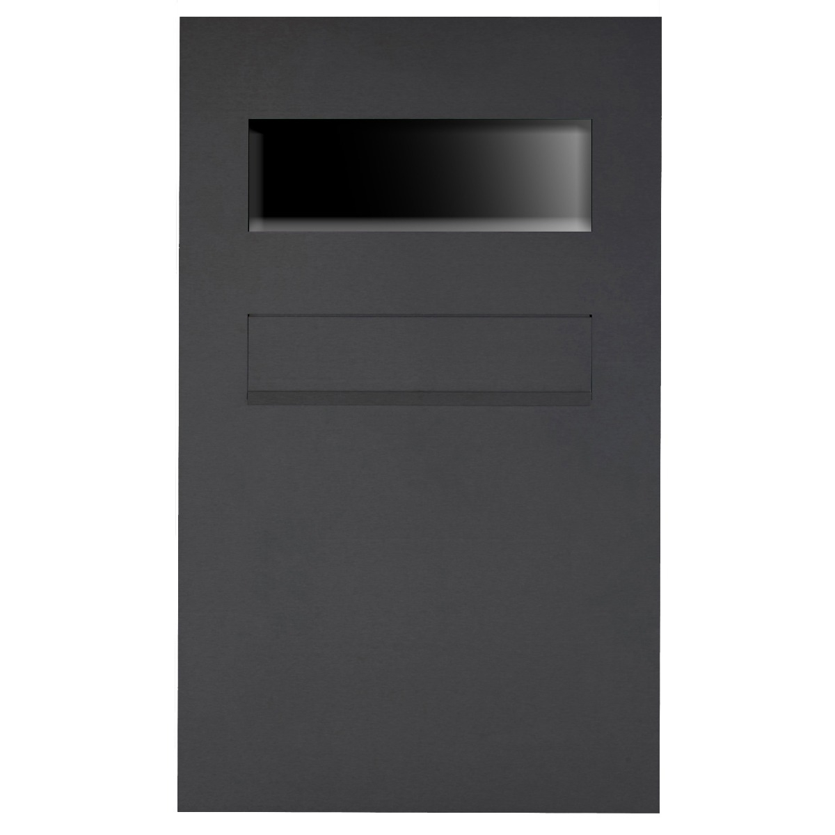 Edelstahl Zaunbriefkasten Designer BIG - RAL nach Wahl - GIRA System 106 - 3-fach vorbereitet Edelstahl Zaunbriefkasten Designer BIG - RAL nach Wahl - GIRA System 106 - 3-fach vorbereitet
