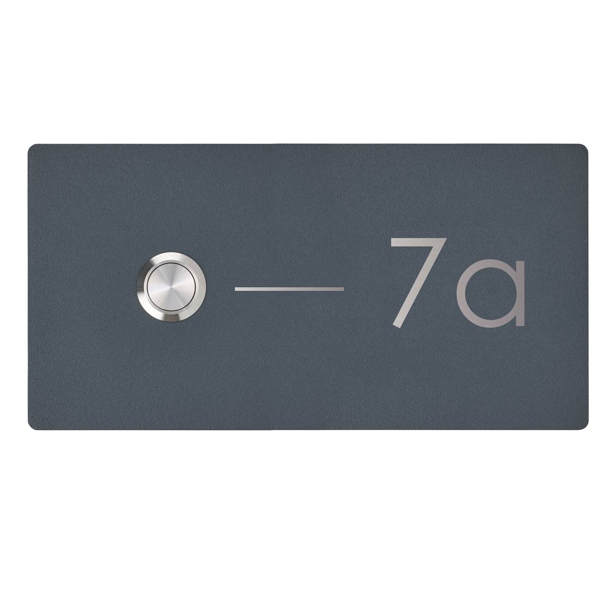 Stainless steel bell plate BASIC 421BE1W-90180 - Elegance I - powder-coated - RECTANGULAR