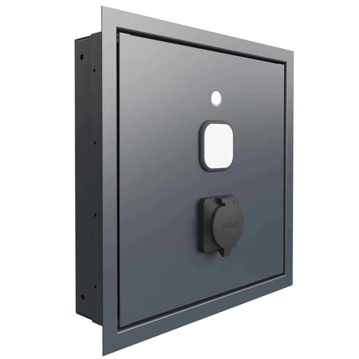 Wandbox Goethe BASIC Charge 1X - 11kW/16A met stopcontact type 2 Wandbox Goethe BASIC Charge 1X - 11kW/16A met stopcontact type 2