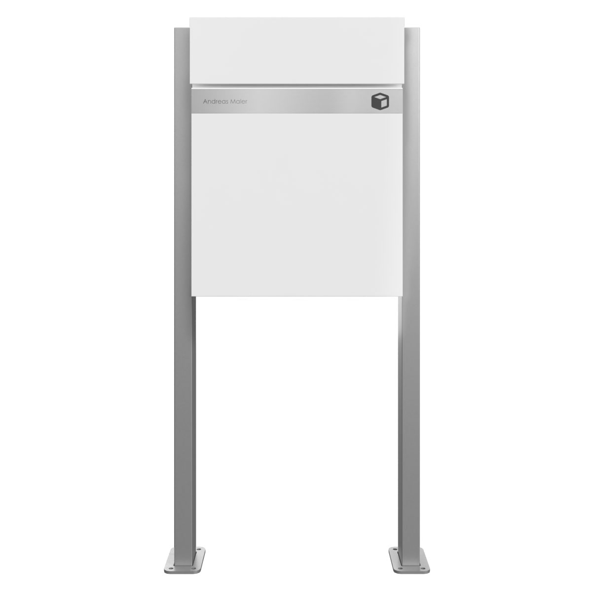 Freestanding parcel box KANT Edition ST-Q - Design Elegance 2 - RAL 9016 traffic white Freestanding parcel box KANT Edition ST-Q - Design Elegance 2 - RAL 9016 traffic white