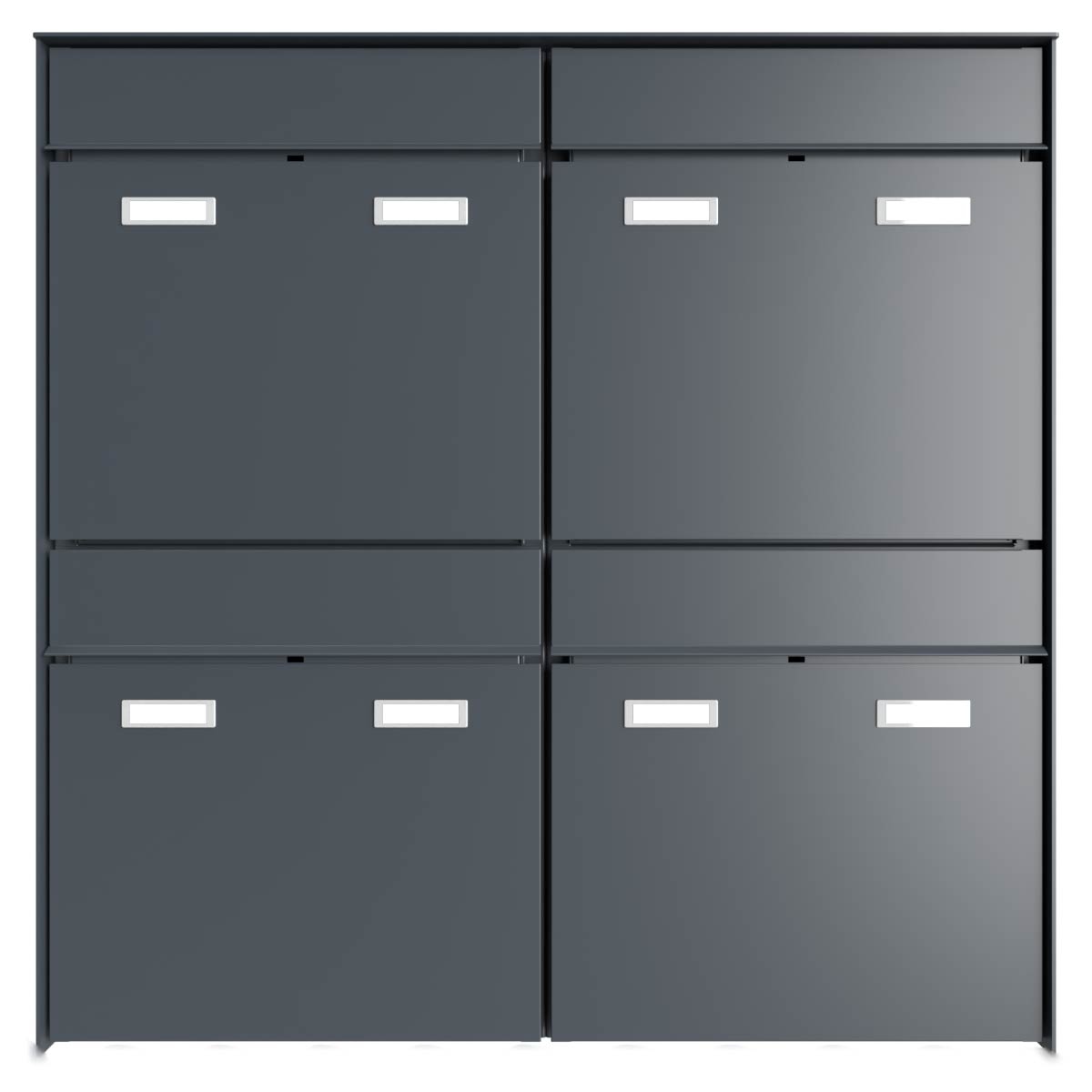 4er 2x2 Design surface-mounted letterbox system GOETHE AP - RAL of your choice 4er 2x2 Design surface-mounted letterbox system GOETHE AP - RAL of your choice