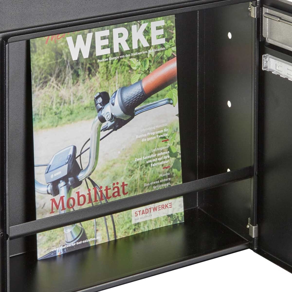 2er 1x2 letterbox system freestanding Design BASIC - Edition NELLY - BI-Color VA-RAL 7016 anthracite grey 2er 1x2 letterbox system freestanding Design BASIC - Edition NELLY - BI-Color VA-RAL 7016 anthracite grey