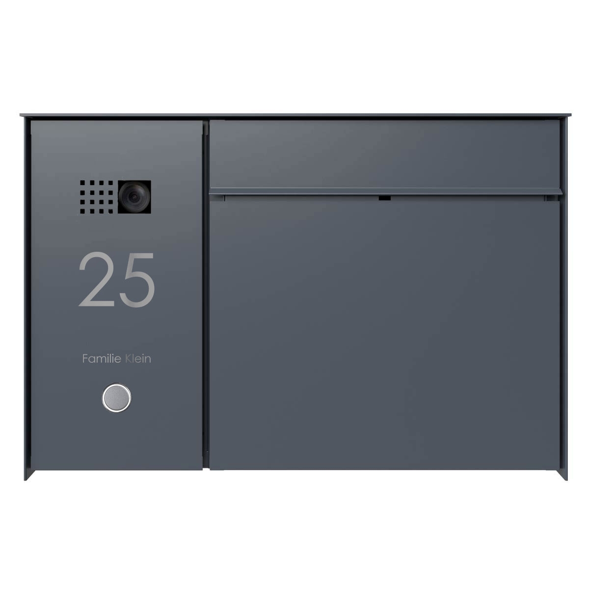 Design surface-mounted letterbox GOETHE AP - RAL of your choice - COMELIT Ultra lateral - VIDEO set
