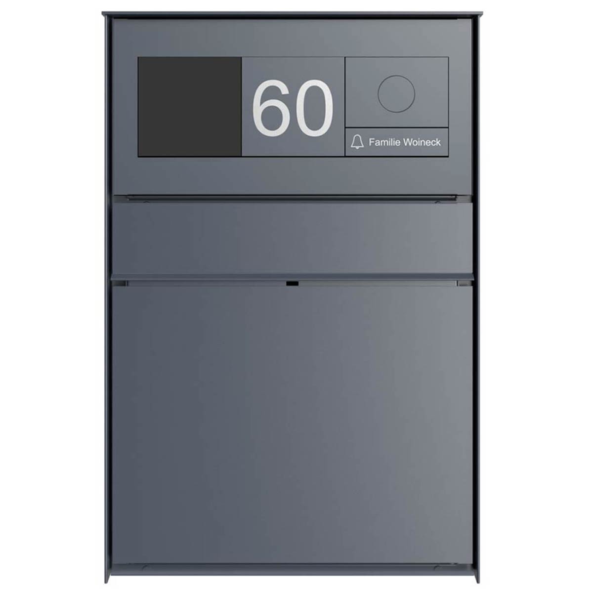 Design surface-mounted letterbox GOETHE AP - RAL of your choice - GIRA System 106 - VIDEO complete set Design surface-mounted letterbox GOETHE AP - RAL of your choice - GIRA System 106 - VIDEO complete set
