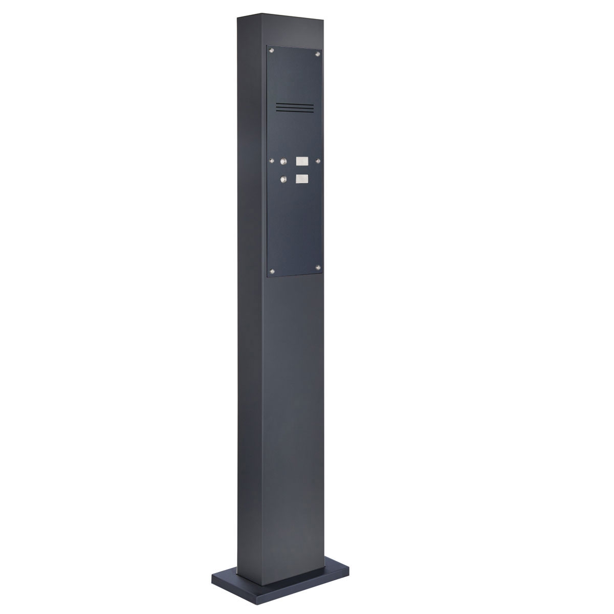 2ea3cd355e771c71a4c04aef45bbb4ff14a60e27 Deurbelzuil designer - roestvrij staal V2A met poedercoating - 2 partijen - INDIVIDUEEL