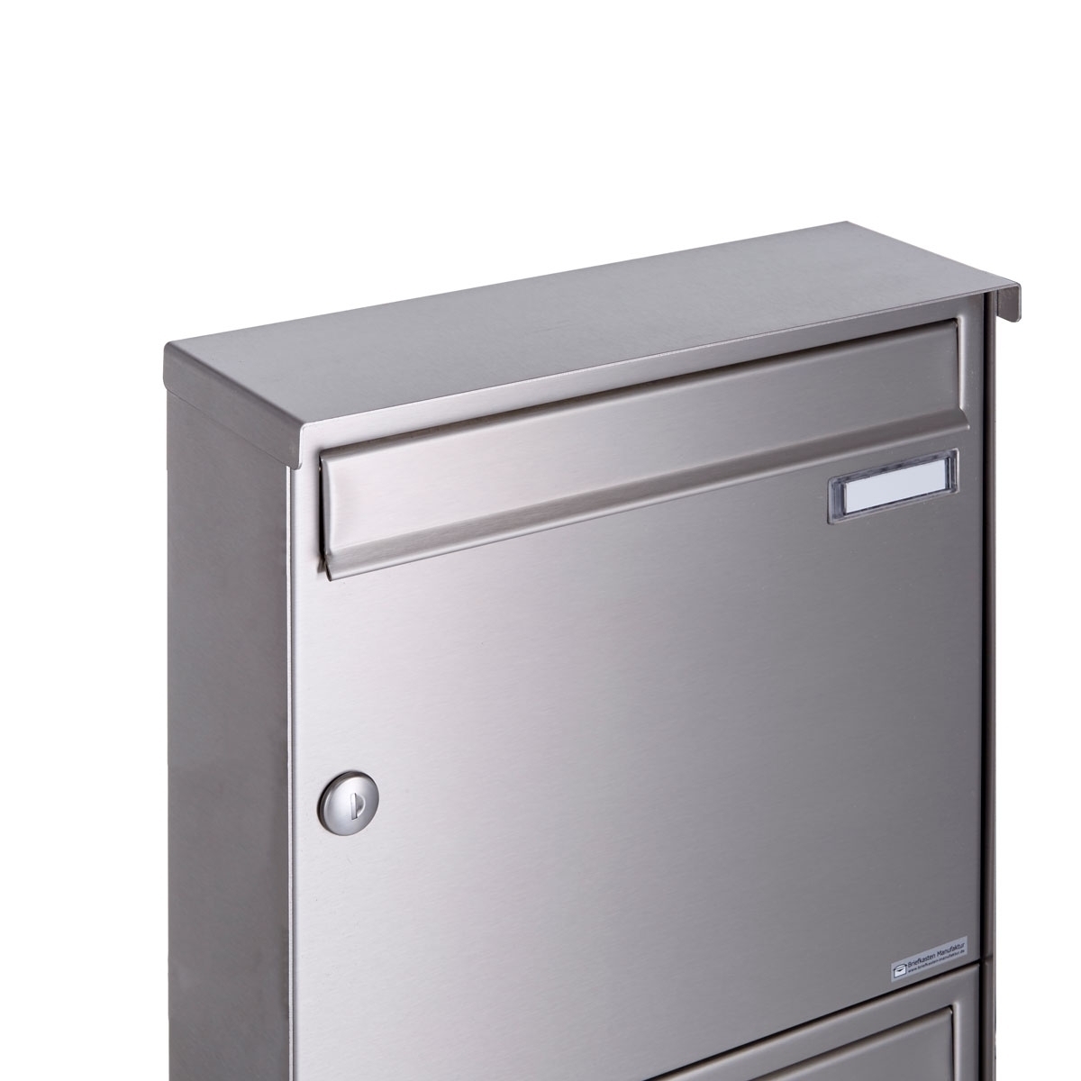 12er 4x3 Edelstahl Aufputz Briefkasten Design BASIC Plus 382XA AP - Edelstahl V2A geschliffen