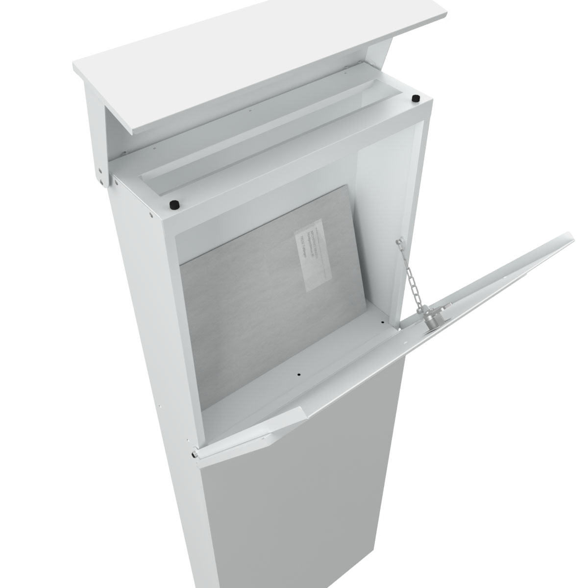 Standbriefkasten LESSING - RAL 9016 verkehrsweiß Standbriefkasten LESSING - RAL 9016 verkehrsweiß
