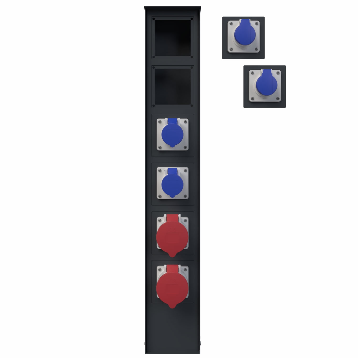 Module met inbouwstopcontact - Mennekes - CEE 16A 5p 400V