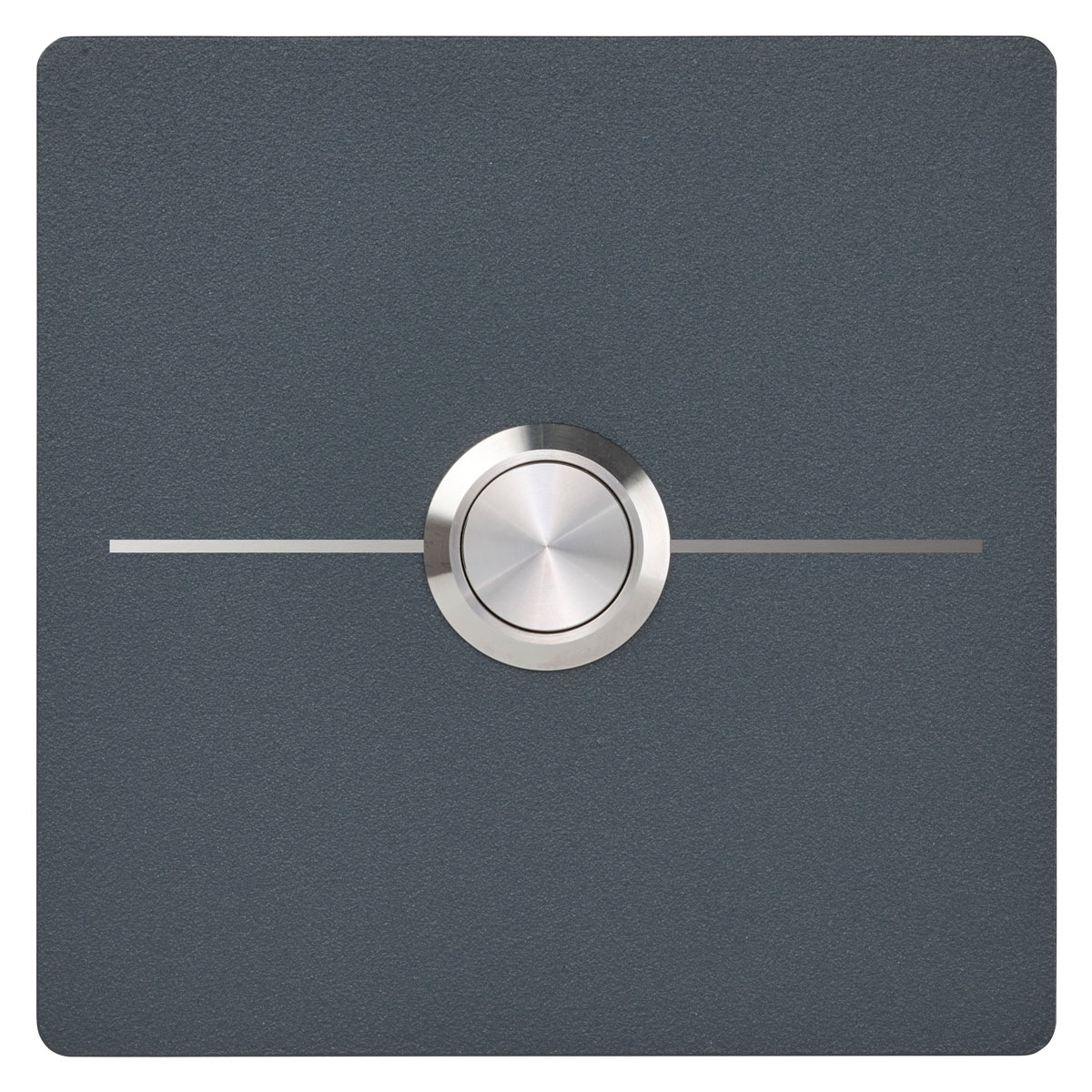 Stainless steel bell plate BASIC Elegance I 421E1-9090 powder-coated - QUADRATIC